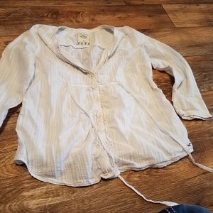 Hollister peasant blouse